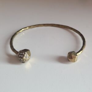 Silpada On The Dot brass bracelet Swarovski crystals KR0079